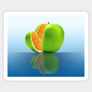 orange apple Sticker